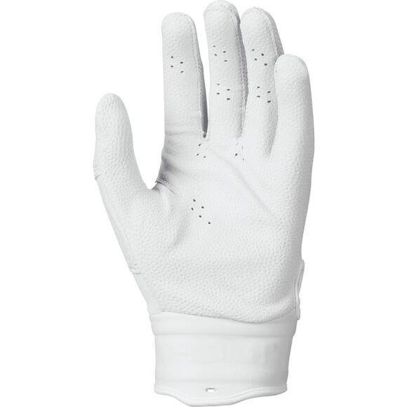 NWT Nike Trout 2.0 Baseball Batting Gloves White Iridescent Adult Size Large - Picture 2 of 8